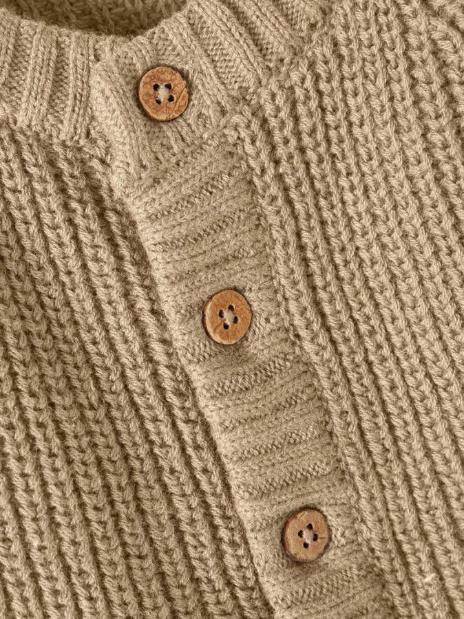 name it Gebreid vest geribde