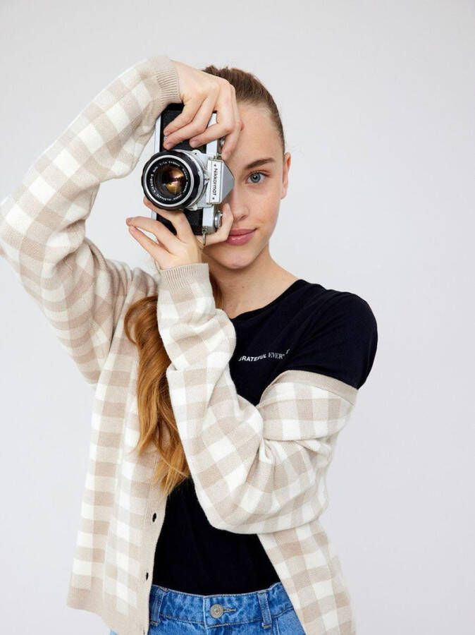 name it Gebreid vest geruite