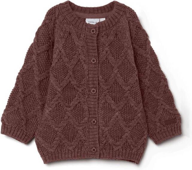 name it Gebreid vest merinowol