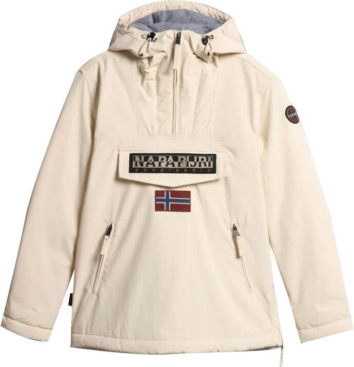 Napapijri gewatteerde jas RAINFOREST W PKT 3 BLU MARINE met logo whitecap gray