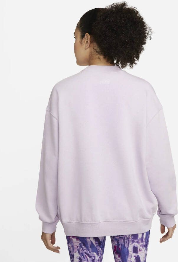 Nike Dri FIT Get Fit Sweatshirt met ronde hals en graphic voor dames Paars