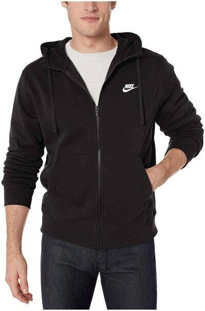 Nike Sportswear Club Fleece Hoodie met rits voor heren Zwart