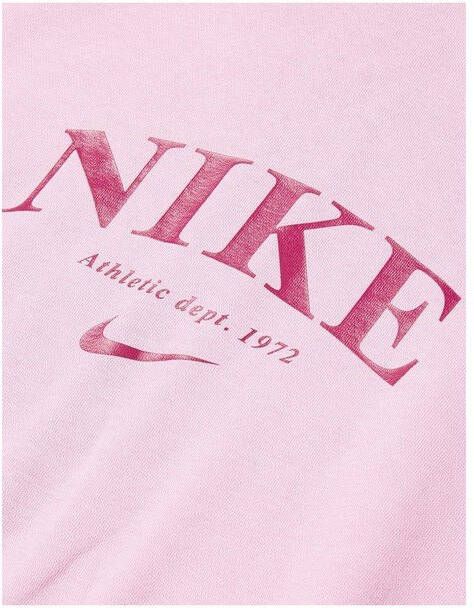Nike Sportswear Trend Fleecehoodie met rits voor meisjes Roze