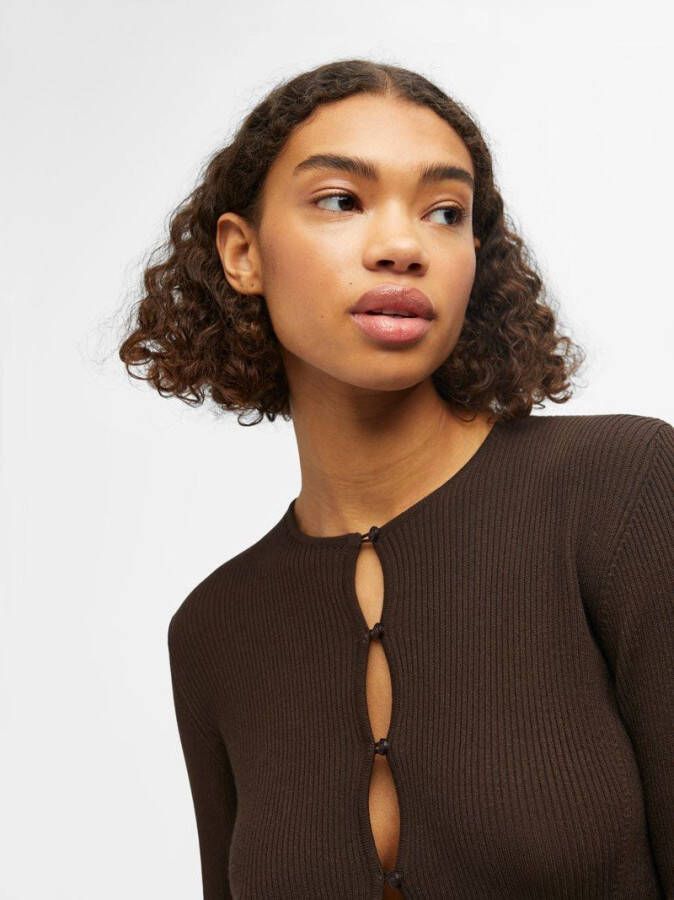 Object Gebreid vest geribbeld