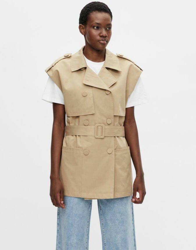 Object Gilet trenchcoat stijl