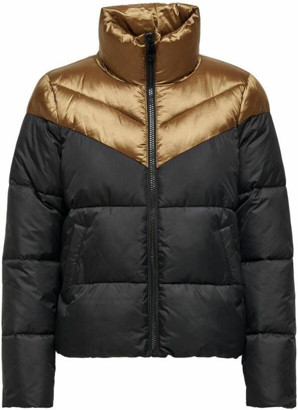 Only Gewatteerde jas contrastkleurige