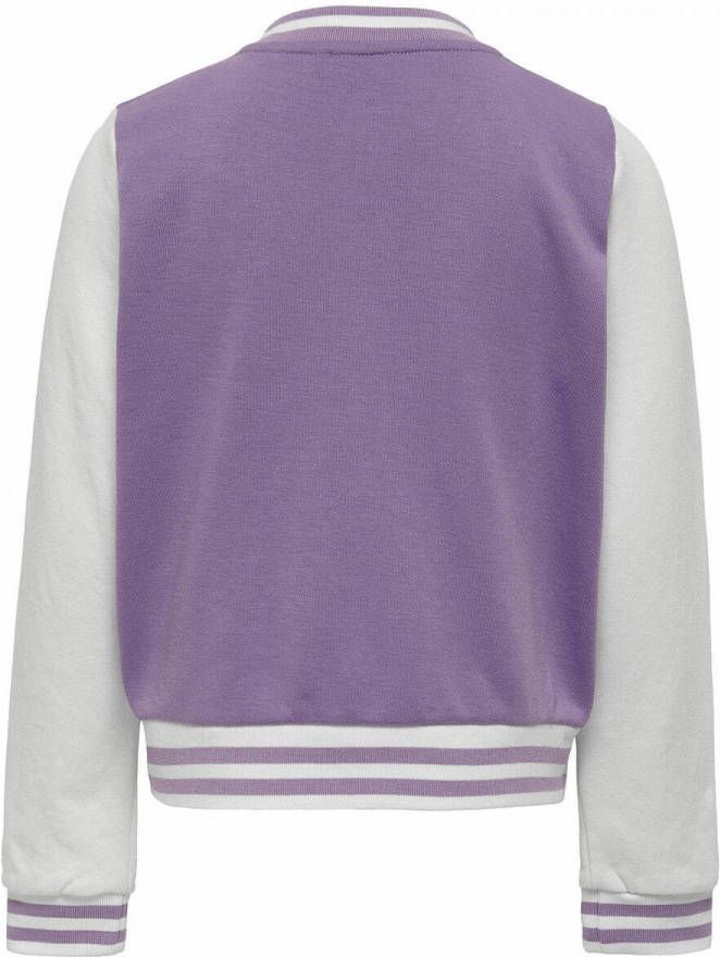 ONLY KIDS GIRL bomberjack zomer KOGROCKY lila/wit