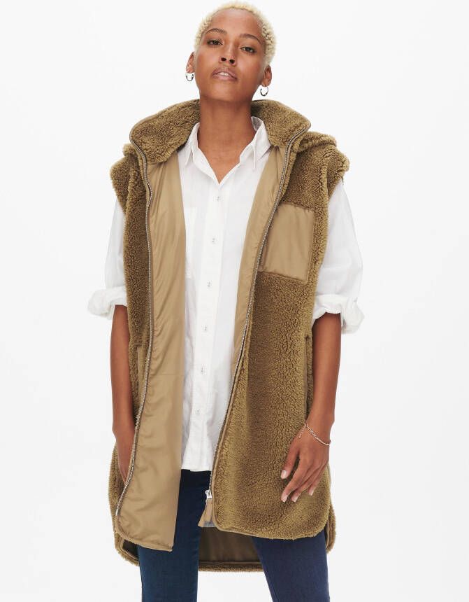 Only Onlsascha teddy waistcoat cc otw