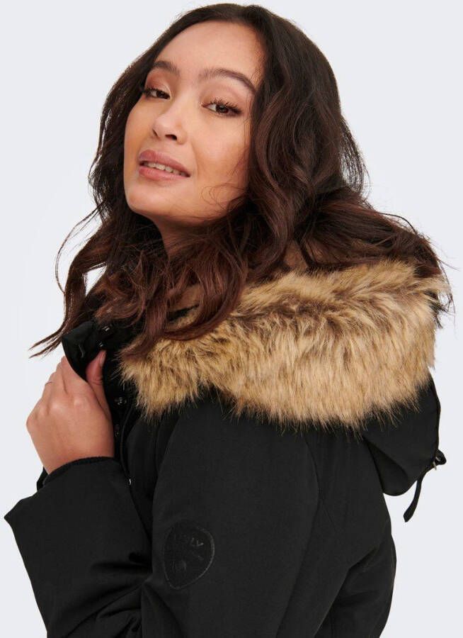 Only Parka met vaste kap
