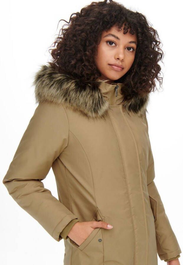 Only Alleen Okaty Parka Coat CC OTW Tigers Eye | Freewear Bruin , Bruin, Dames