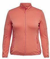 ONLY PLAY CURVY Plus Size fleecevest ONPJETTA koraal
