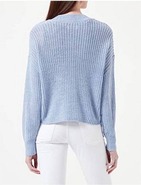 ONLY grofgebreid vest ONLCAROLSPRING lavendel