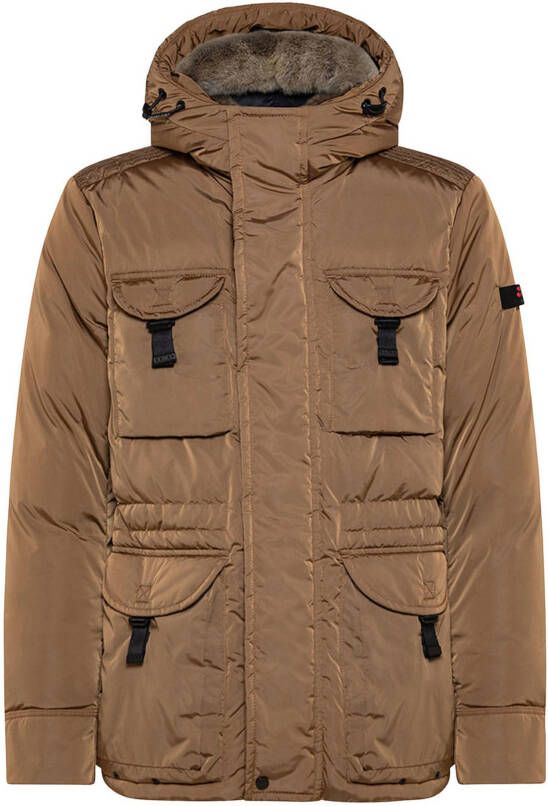 Peuterey Aiptek nbe03 fur jas camel