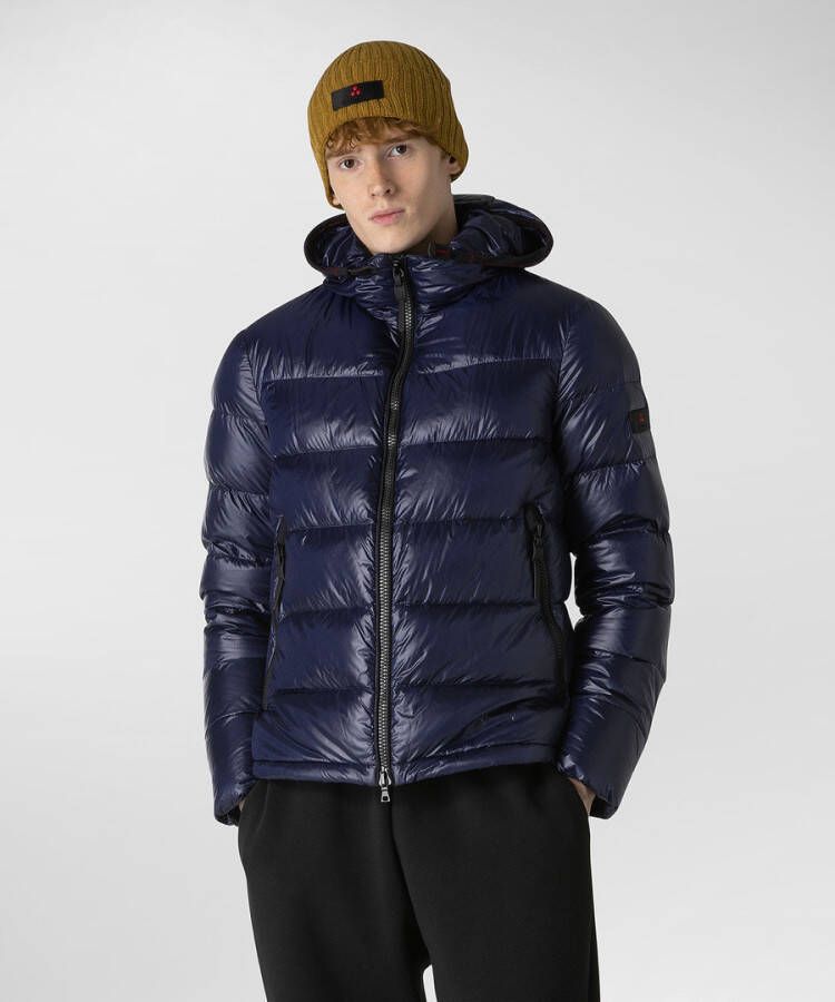 Peuterey Donkerblauwe Gewatteerde Jas Honova Cy 01