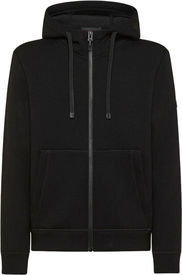 Peuterey Bomberjack in stretch scuba materiaal , Zwart, Heren