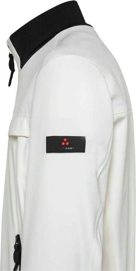 Peuterey Smooth bomber jacket in stretch fabric , Wit, Heren