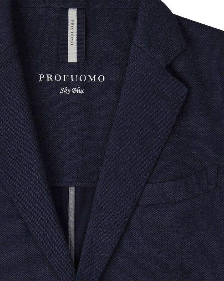 Profuomo Knitted Colbert Indigo Heren