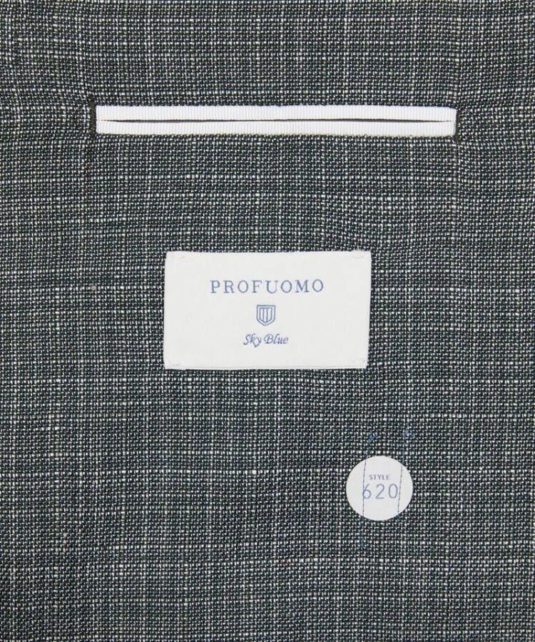 Profuomo Slim fit colbert in linnenblend met structuur