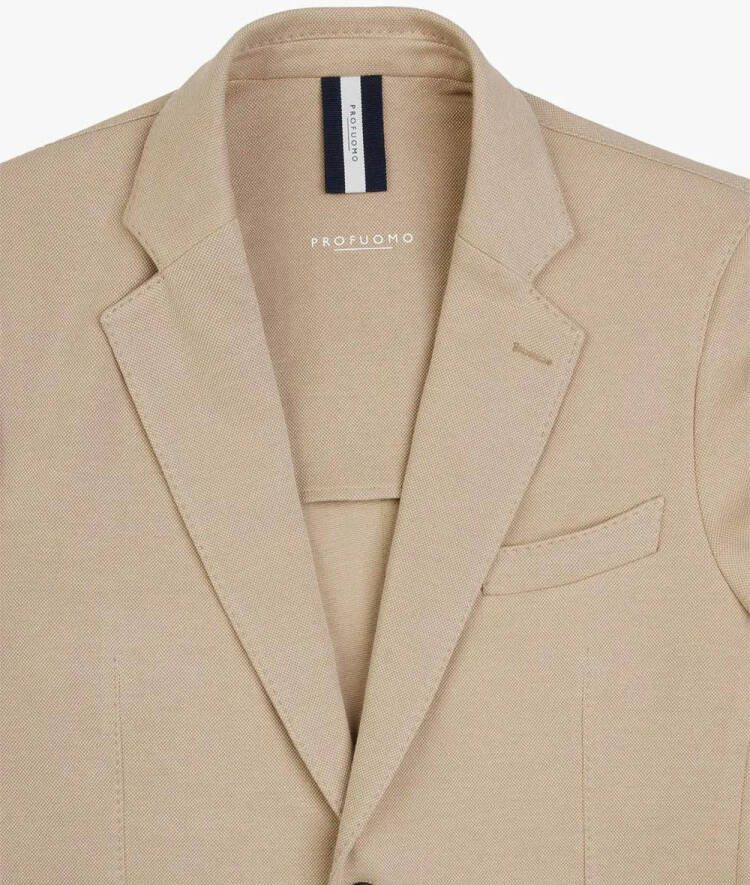 Profuomo beige colbert knitted , Beige, Heren