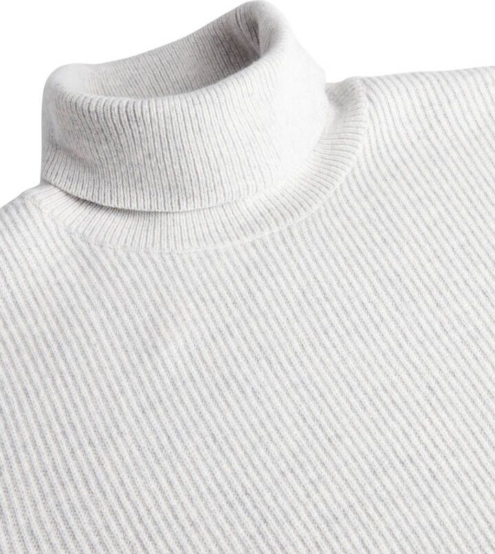 Profuomo Grijze Coltrui Pullover Roll Neck