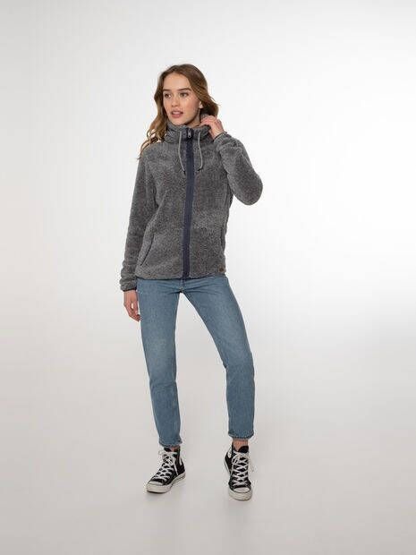 Protest Riri Full Zip Top Dames Middengrijs
