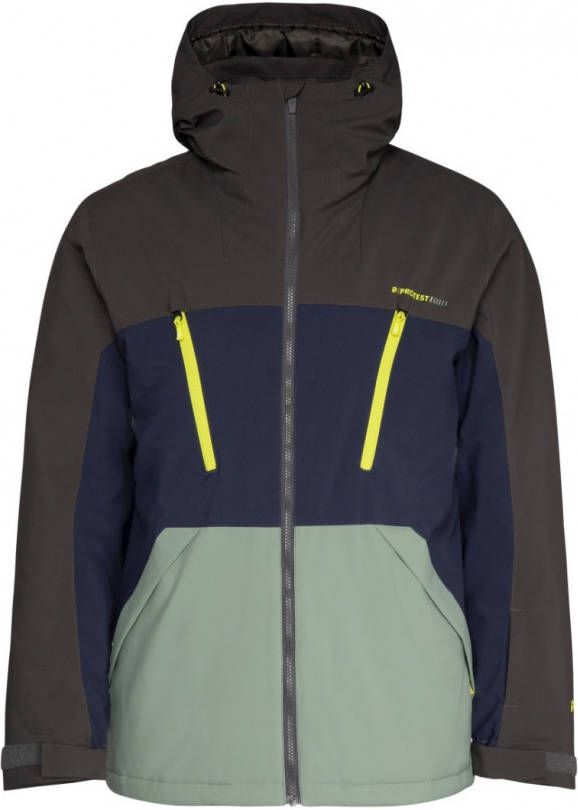 Protest ski jack Ultra donkergroen/blauw