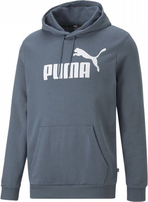PUMA Essentials Big Logo Fleece Hoodie Grijsblauw