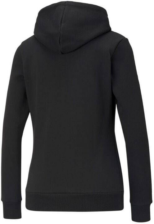 Puma essentials big logo fleece trui zwart dames