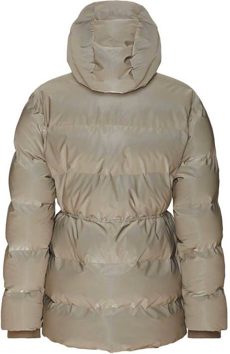 Rains Puffer jas met trekkoord en capuchon