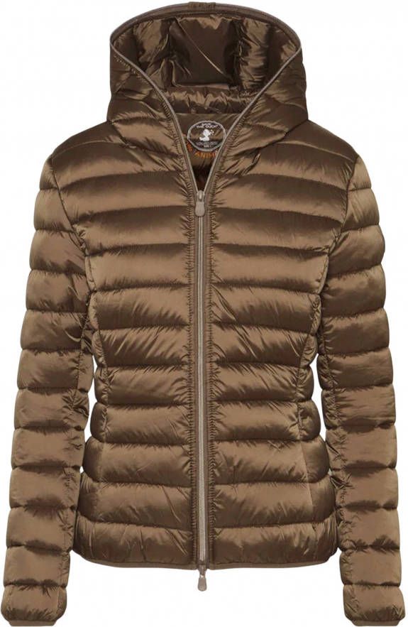 Save The Duck Gewatteerde Jassen Bruin Dames