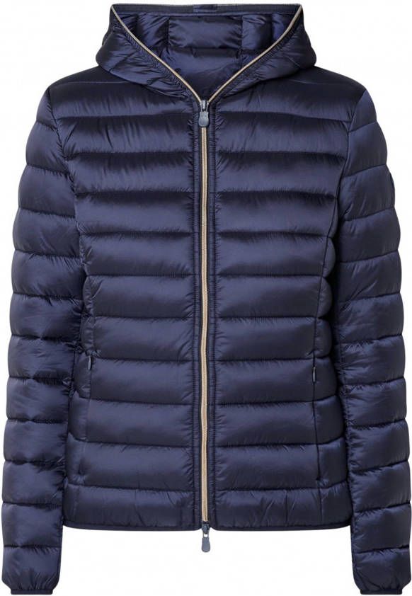 Save The Duck Bewaar de eend Alexis Blue Hooded Peded Jacket , Blauw, Dames