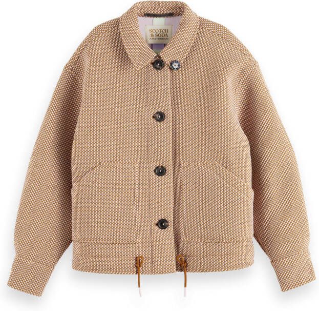 Scotch & Soda 170880 0503 scotch and soda bouclé, shirt jacket lavender