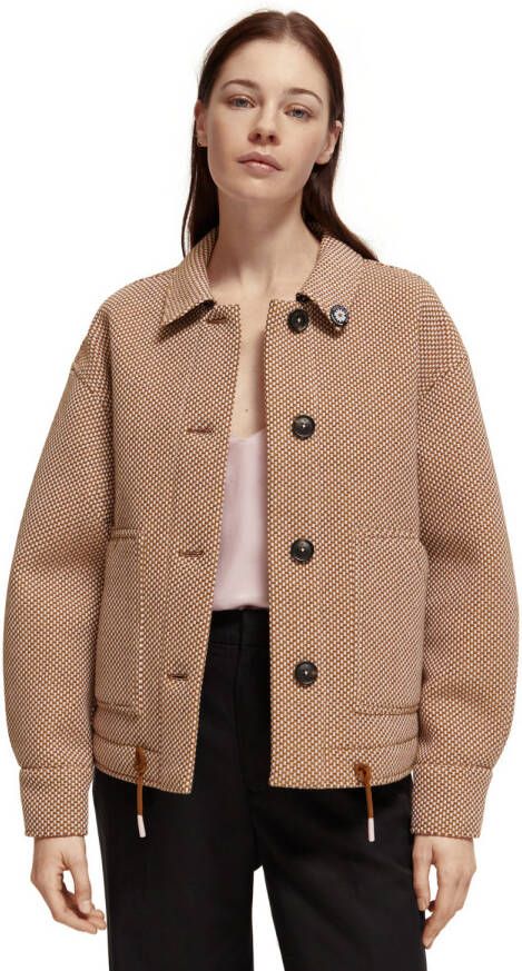 Scotch & Soda 170880 0503 scotch and soda bouclé, shirt jacket lavender