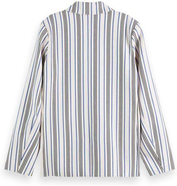 Scotch & Soda 170900 5474 scotch and soda striped double breasted blazer blue pink stripes