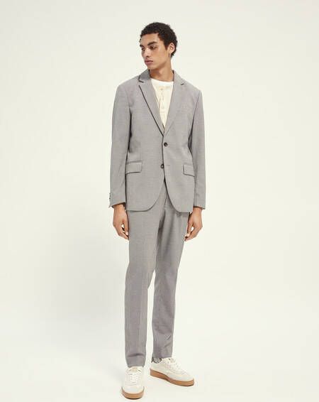 Scotch & Soda Klassieke single-breasted yarn-dyed blazer
