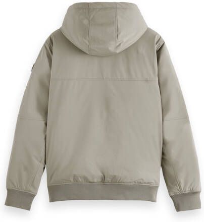 Scotch & Soda Jas met capuchon en stretch steel(169096 0562 )