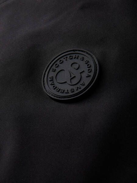Scotch & Soda Capuchon jas met stretch zwart , Zwart, Heren