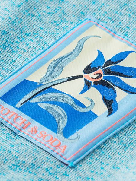 Scotch & Soda Round neck Knitwear , Blauw, Heren