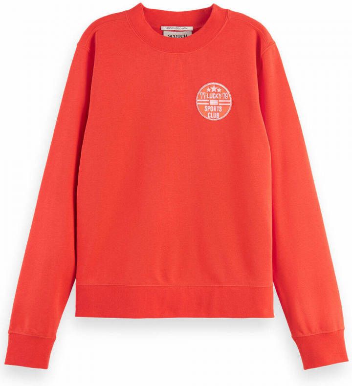 Scotch & Soda sweater met biologisch katoen rood