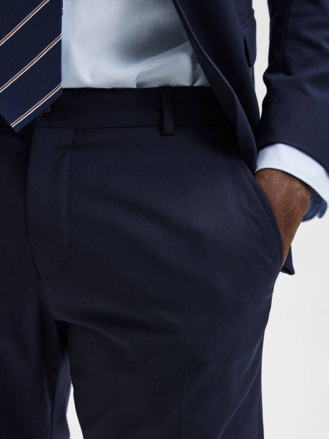 SELECTED HOMME slim fit pantalon SHDNEWONE MYLOLOGAN1 donkerblauw