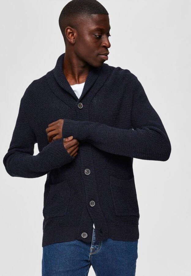Selected Homme Gebreid vest sjaalkraag