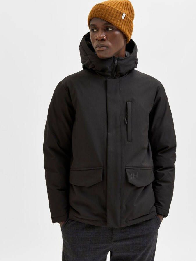 Selected Homme Piet Parka Coat , Zwart, Heren