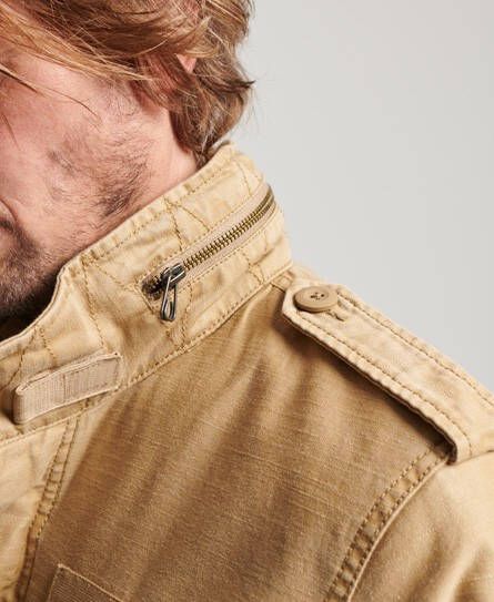 Superdry M5011698a military m65 jacket 8tu classic tan brown heren ja