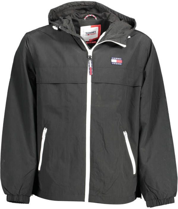 Tommy Jeans Men jacket Tjm Chicago Windbreaker , Zwart, Heren