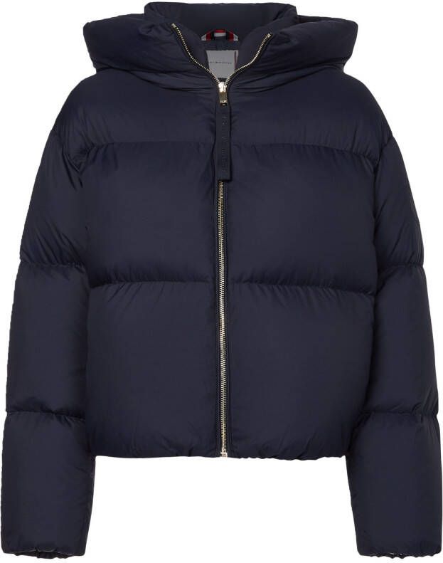 Tommy Hilfiger Opgevuld jasje met logo , Blauw, Dames