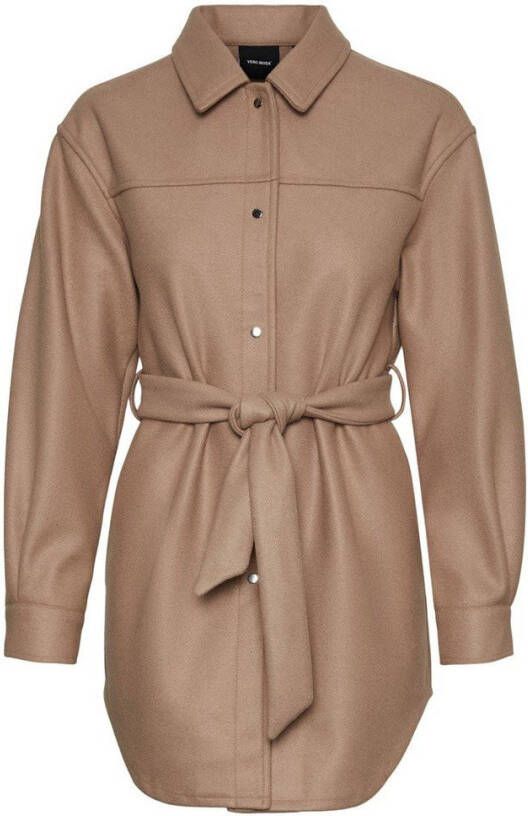 VERO MODA jas VMVINCE van gerecycled polyester beige