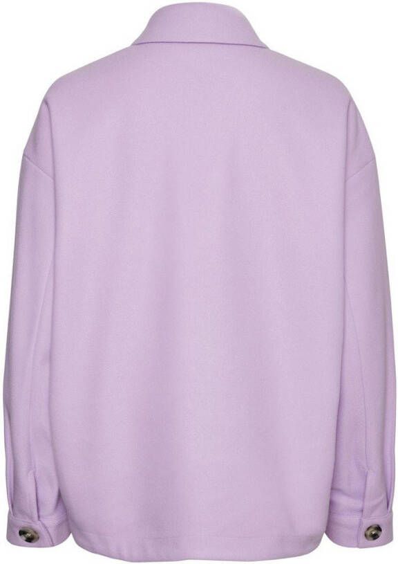 VERO MODA shacket VMDAFNEALLY van gerecycled polyester lila