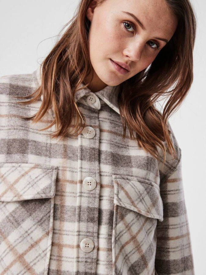 Vero Moda Saskia Check Jacket , Beige, Dames