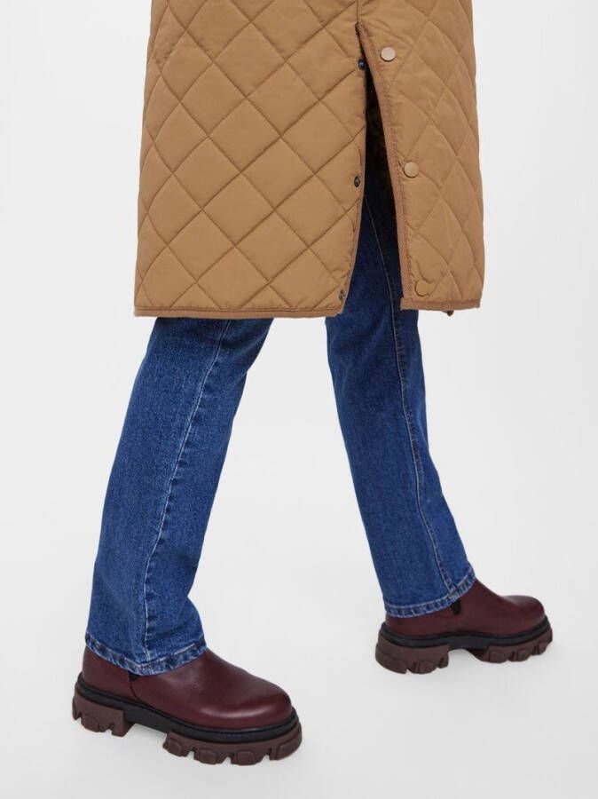 Vero Moda Jas hoge kraag doorgestikte