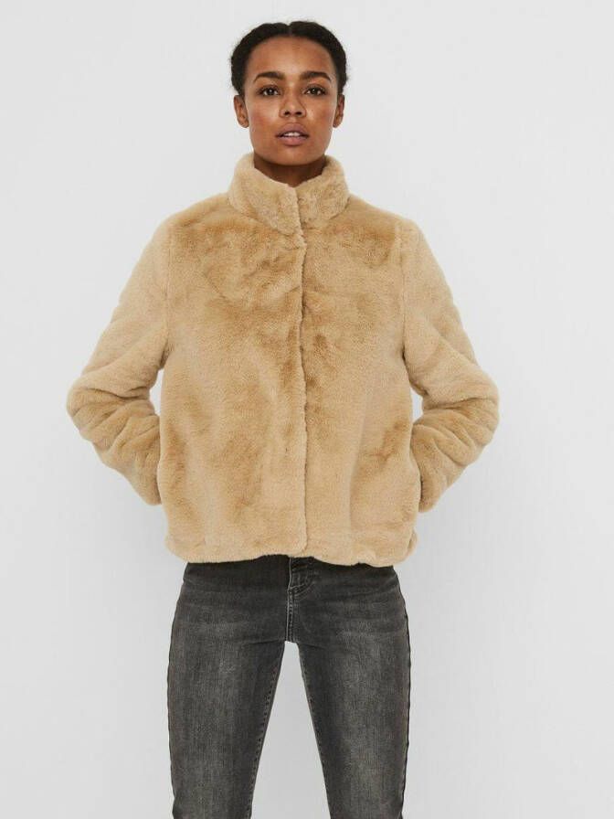 Vero Moda Jas korte imitatiebont